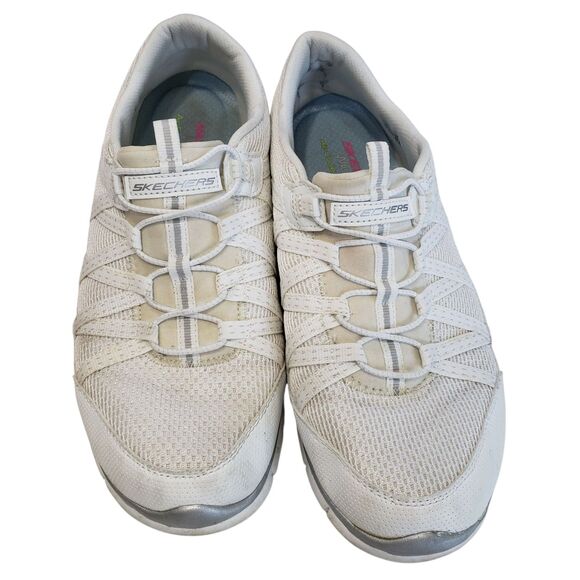 Skechers Wide Fit Memory Foam Woman's Slip on Walking Shoes, Size 10 - Picture 1 of 9